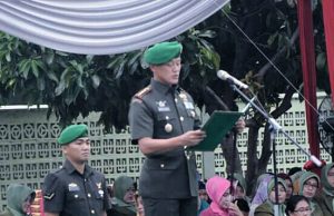 Memperingati Hari Juang Kartika Ke – 73, Korem 043/Garuda Hitam Gelar Upacara