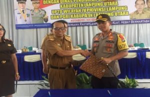 Polres Dan Dinas Pendidikan Lampura Jalin MOU