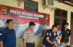 Polres Lampung Tengah Amankan Senjata Api Ilegal