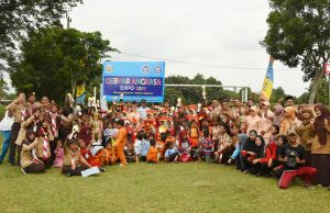 Persami dan Pancalomba Pramuka dalam Rangka Gebyar Angkasa Expo 2019 di Lanud Pangeran M. Bun Yamin.