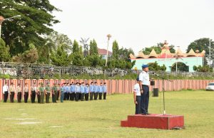 Lanud Pimpin Pelaksanaan Upacara Bendera 17an di Provinsi Lampung