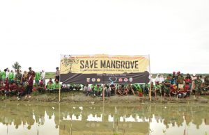 Lanud Laksanakan Penanaman Mangrove