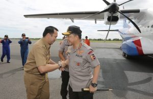 Gubernur Ridho dan Kapolda Dampingi Kapolri Tito Karnavian Tinjau Lokasi Kebakaran Polres Lampung Selatan
