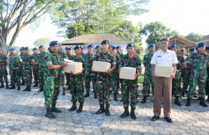 Pembagian Sembako dan THR di Lanud Pangeran M. Bun Yamin