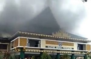 Kantor Bupati Pringsewu Dilalap Si Jago Merah