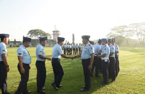 Lanud Pangeran M. Bun Yamin Adakan Apel Khusus Dan Halal Bihalal