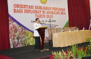 Kepala Dinas Tanaman Pangan dan Hortikultura Provinsi Lampung Achmad Chrisna Putra hadiri Orientasi Kebijakan Pertanian Bagi Diplomat RI Angkatan Ke-6 Tahun 2019