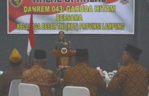 Halal Bilhalal Danrem 043/Gatam Bersama KBT Provinsi Lampung