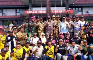 Brigade Infanteri 4 Mar/BS Ikut Meriahkan Pawai Kebangsaan Memperingati HUT RI ke-74