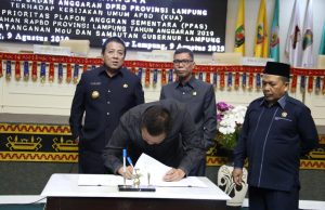 DPRD Provinsi Lampung Sepakati KUA – PPAS APBD 2019
