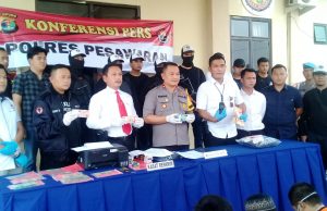 Polres Pesawaran Telah Mengamankan Enam Tersangka Tindak Pidana