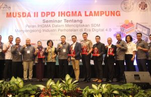 Kabid Humas Polda Lampung Kombes Pol. Zahwani Fandra Arsyad, SH, M.Si Hadiri Acara Musda II DPD IHGMA