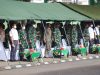 Dansat Brimob Polda Lampung Hadiri Upacara Penerimaan 1.190 Personil Pasukan Latihan Taktis Ancab BTP 13 Galuh Driver 1 Kostrad ” Kartika Yuda 2021″