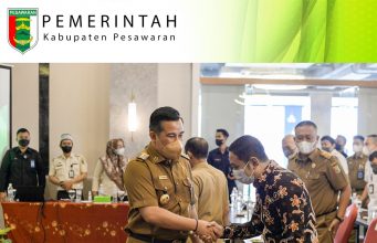 BUPATI PESAWARAN HADIRI FOCUS GROUP DISCUSSION (FGD) LAPORAN PENDAHULUAN ANALISIS POTENSI PENDAPATAN ASLI DAERAH KABUPATEN PESAWARAN TAHUN ANGGARAN 2022