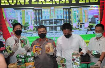 Ditresnarkoba Polda Lampung, ungkap kasus tindak pidana Narkotika jenis Shabu, seberat 16.035 Gram