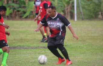 Nanang Ermanto Brace, Tim Red Brother Gulung Tim Apdesi Kecamatan Sragi 4 Gol Tanpa Balas
