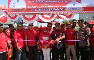 Bupati Lamsel Resmikan Jalan Cor Beton Dusun Kuala Jaya Kec. Sragi, Mimpi Warga Akhirnya Terwujud