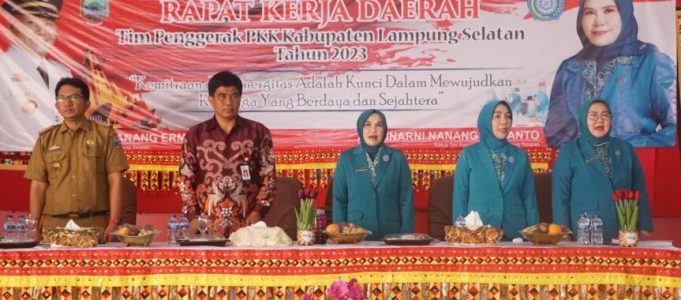TP PKK Lampung Selatan Gelar Rapat Kerja Daerah