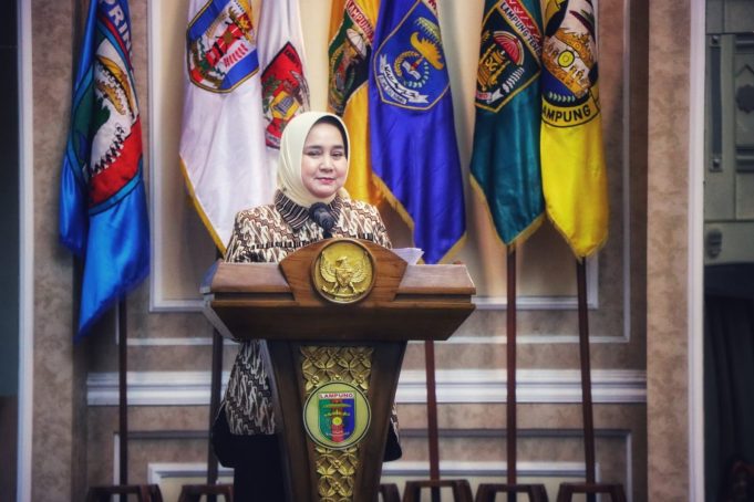 Ketua TP PKK Provinsi Lampung, Buka Rapat Kerja I Ikatan Keluarga Alumni SMA Negeri I Bandar Lampung