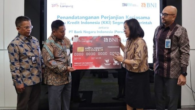 Bank Lampung dan BNI Terbitkan KKPD