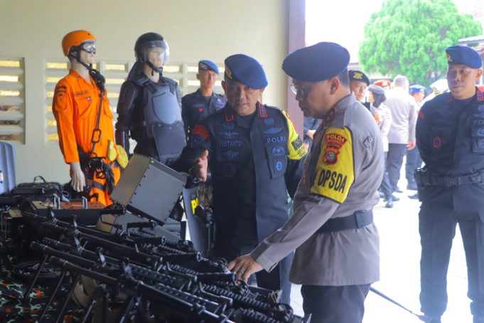 Polda Lampung Andalkan Brimob Hadapi Krisis Kemanusiaan Selama Pemilu