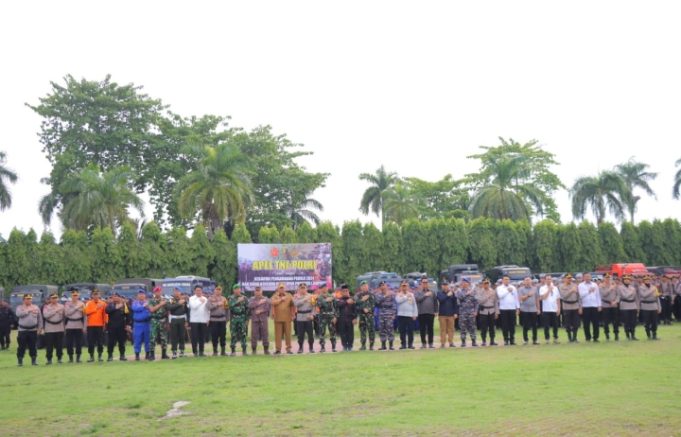 Apel TNI Polri dalam rangka kesiapan pemilu 2024 dan siaga bencana