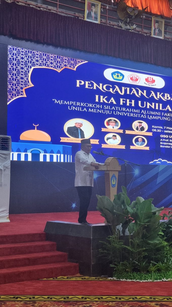 IKA FH UNILA ADAKAN PENGAJIAN AKBAR MENYAMBUT BULAN SUCI RAMADHAN 1445 H
