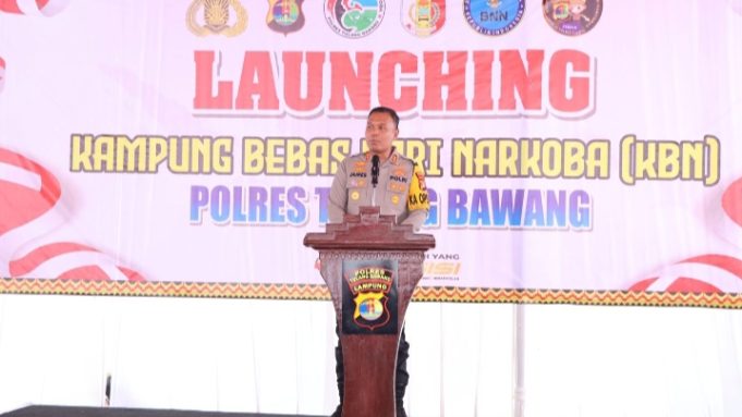 Polres Tulang Bawang Launching Lima KBN Secara Serentak, AKBP James: Rasa Prihatin dan Komitmen Nyata Berantas Narkoba