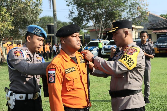 Amankan Mudik, Polres Way Kanan Apel Gelar Pasukan Operasi Ketupat 2024