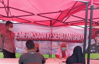 Peduli Masyarakat, Biddokkes Polda Lampung Gelar Cek Kesehatan Gratis di Bulan Ramadhan