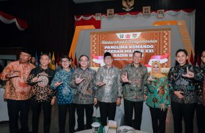 Pemprov Lampung Gelar Acara Silaturahmi dan Penyambutan Pangdam XXI/Radin Inten Mayjen TNI Kristomei Sianturi di Mahan Agung