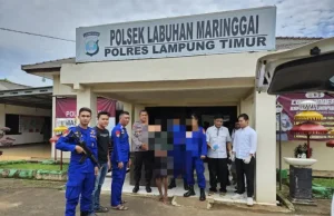 Pangkalan Kapal 1005 Dan Pangkalan Kapal 1007 Kuala penet Ditpolairud Polda Lampung Amankan Pelaku Pencurian Kapal Nelayan di Muara Gading Mas