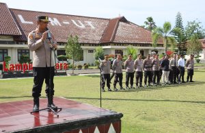 Siap Amankan Kunjungan Kerja Presiden RI di Kotabumi Utara, Polres Lampung Utara Gelar Gladi Bersih Pengamanan