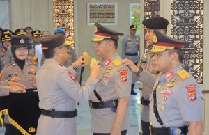 Resmi Menjabat, Polda Lampung Gelar Upacara Serah Terima Jabatan Wakapolda Lampung