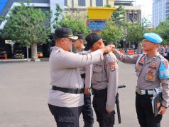 123 Siswa Diktuk Bintara Polri SPN Polda Lampung Latja di Polresta Bandar Lampung