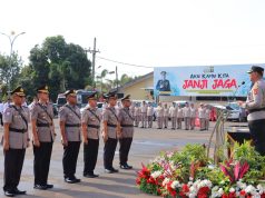 Jabatan 2 Kasat dan 1 Kapolsek di Polresta Bandar Lampung Diserahterimakan