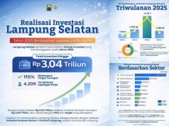 Tembus Rp3,040 Triliun! Investasi Lampung Selatan 2025 Over Target 115 Persen, Bukti Komitmen Bupati Radityo Egi Permudah Perizinan