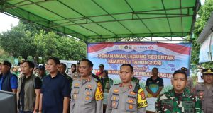 Dukung Swasembada Pangan, Polres Lampung Utara Gelar Penanaman Jagung Serentak Kuartal 1 2026