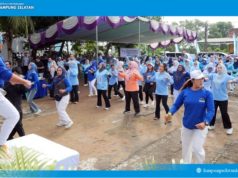 Kunjungan kerja Ketua TP PKK Lampung Selatan, Zita Anjani di Kecamatan Sidomulyo, Kabupaten Lampung Selatan