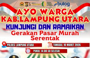 Bantu Masyarakat Dapatkan Sembako Terjangkau, Polres Lampung Utara Akan Gelar Gerakan Pasar Murah Serentak