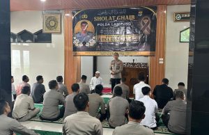 Polres Way Kanan Gelar Salat Gaib Untuk Bripka (Anumerta) Arya Supena, S.H