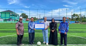 Komitmen Dukung Sarana Olahraga dan Pendidikan Karakter Generasi Muda, BRI Kanca Bengkulu Bangun Lapangan Mini Soccer untuk Yayasan Al-Fida Bengkulu Melalui CSR