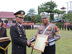 Berhasil Amankan DPO Pelaku Curat, Personel Sat Lantas Polres Lampung Utara Dapat Penghargaan