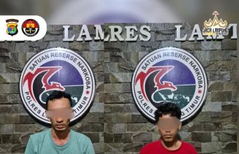Satresnarkoba Polres Lampung Timur Ungkap Kasus Narkotika, Dua Pelaku Diamankan