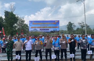 Polda Lampung Bersama Kapolri Ikuti Zoom Meeting Penanaman Bawang Putih Serentak Dalam Rangka Ketahanan Pangan