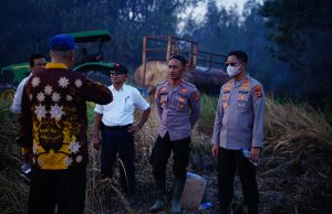 Si Jago Merah Mengamuk, Kapolres Tulang Bawang Turun Langsunh 50 Hektare Lahan Terbakar Berhasil Di Jinakan