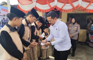 HUT Tekab 308 Ke-11, Sat Reskrim Polres Lampung Utara Gelar Syukuran dan Santuni Anak Yatim