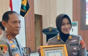 AKP Septiana Satu-Satunya Polwan Polda Lampung Meraih Penghargaan Assesor