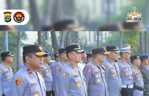 Kapolda Lampung Pimpin Apel Pagi Personil Polda Lampung