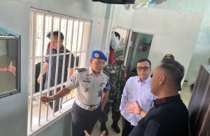 Razia Gabungan, Rutan Kelas I Bandar Lampung Perkuat Sinergi Cegah Gangguan Keamanan